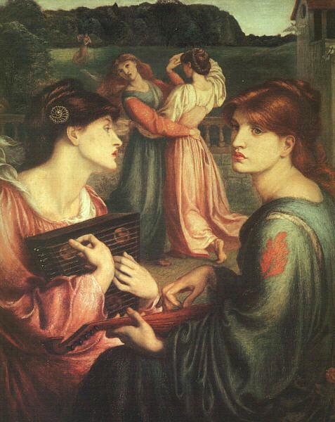 Dante Gabriel Rossetti The Bower Meadow oil painting picture